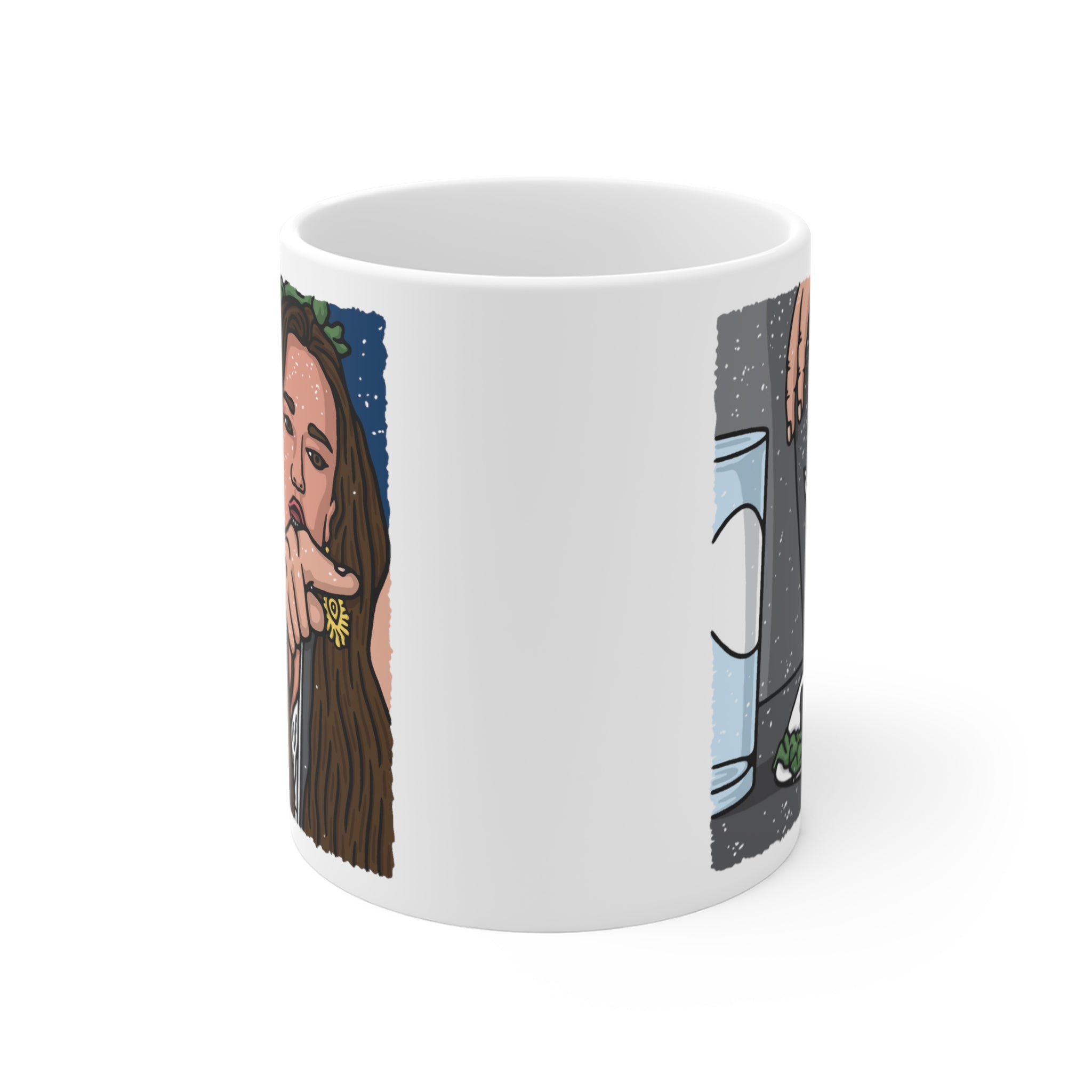 Woman Yelling at Cat Meme Coffee Mug